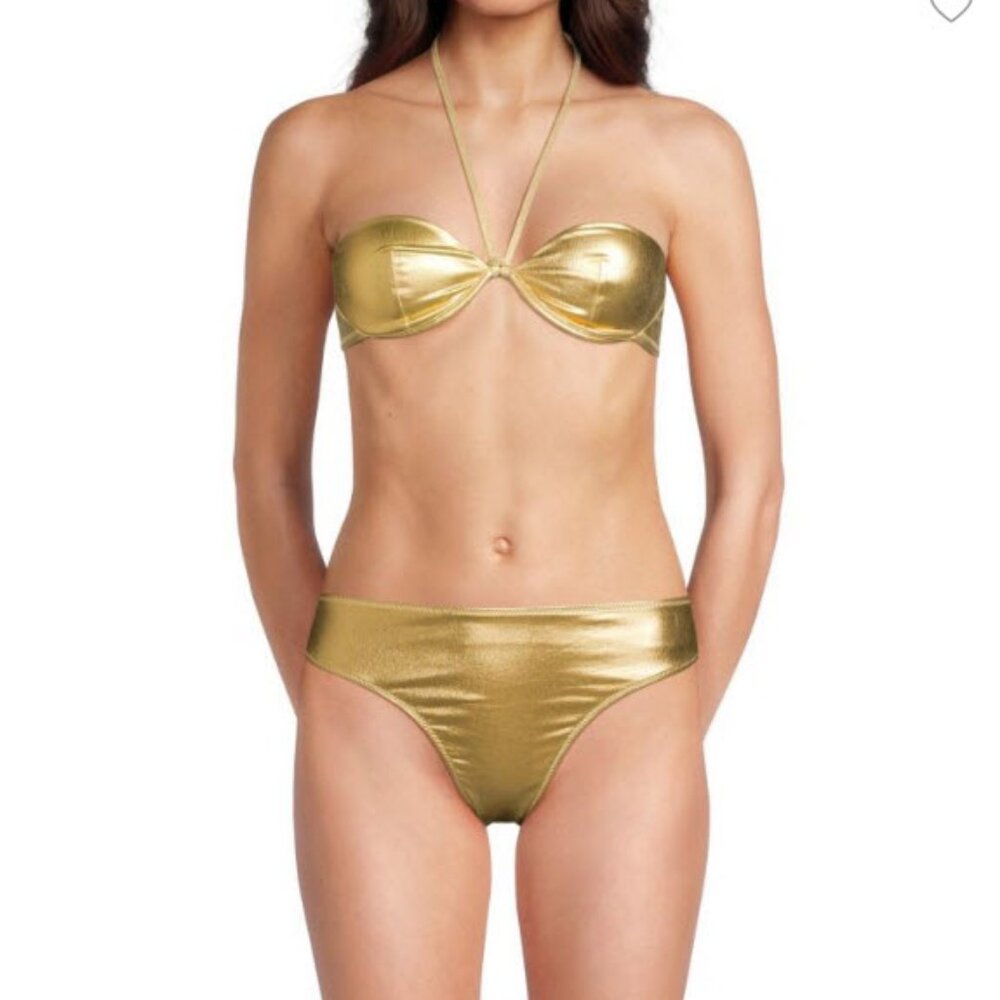 SOLID & STRIPED Gold Bikini